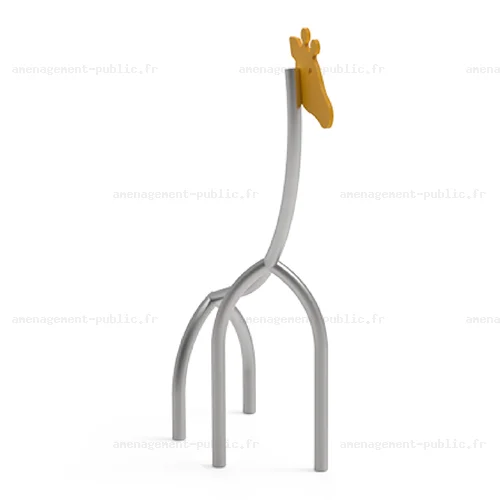 Cadre acier en forme de girafe pour aires de jeux